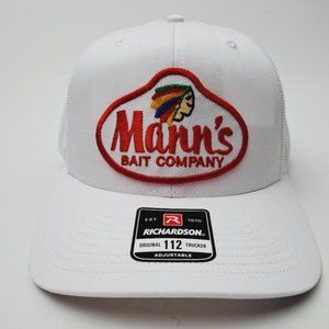 Mann's Bait Company Richardson 112 Trucker Mesh Snapback Cap Hat Fishing Gear